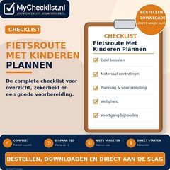 Checklist fietsroute met kinderen plannen