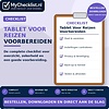 Checklist tablet voor reizen voorbereiden