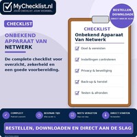 Checklist onbekend apparaat van netwerk verwijderen met uitgebreide stappen en controlepunten
