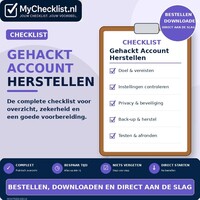 Checklist gehackt account herstellen met uitgebreide stappen en controlepunten