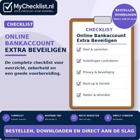 Checklist online bankaccount extra beveiligen met uitgebreide stappen en controlepunten