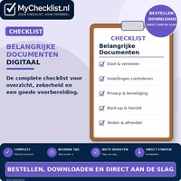 Checklist belangrijke documenten digitaal archiveren met uitgebreide stappen en controlepunten