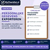 Checklist persoonlijke gegevens exporteren