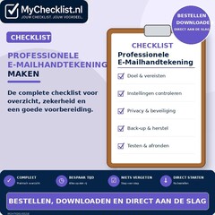 Checklist professionele e-mailhandtekening maken