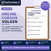 Checklist online cursus volgen