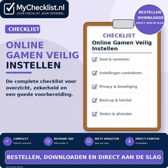 Checklist online gamen veilig instellen