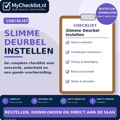 Checklist slimme deurbel instellen