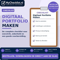 Checklist digitaal portfolio maken