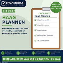 Checklist haag plannen