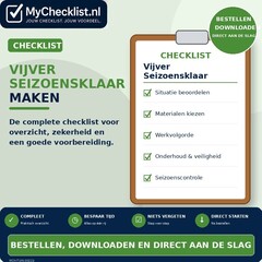 Checklist vijver seizoensklaar maken