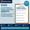 Checklist elektronica voor vakantie inpakken