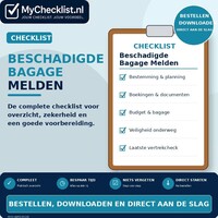 Checklist beschadigde bagage melden met uitgebreide stappen en controlepunten