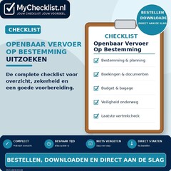Checklist openbaar vervoer op bestemming uitzoeken