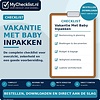 Checklist vakantie met baby inpakken