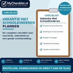 Checklist vakantie met schoolkinderen plannen