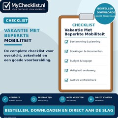 Checklist vakantie met beperkte mobiliteit voorbereiden