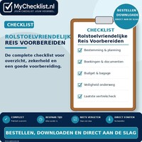 Checklist rolstoelvriendelijke reis voorbereiden met uitgebreide stappen en controlepunten