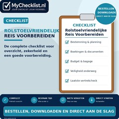 Checklist rolstoelvriendelijke reis voorbereiden
