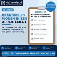 Checklist brandveilig wonen in een appartement met uitgebreide stappen en controlepunten