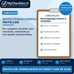 Checklist beveiligingscamera's instellen