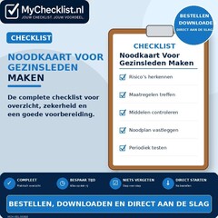 Checklist noodkaart voor gezinsleden maken