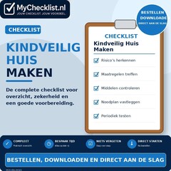 Checklist kindveilig huis maken