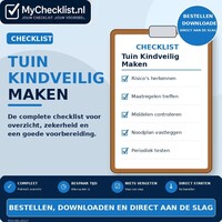Checklist tuin kindveilig maken met uitgebreide stappen en controlepunten