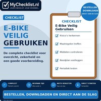 Checklist e-bike veilig gebruiken met uitgebreide stappen en controlepunten