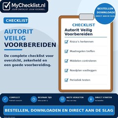 Checklist autorit veilig voorbereiden