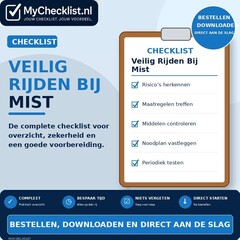 Checklist veilig rijden bij mist