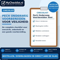 Checklist pech onderweg voorbereiden voor veiligheid