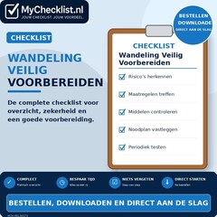 Checklist wandeling veilig voorbereiden