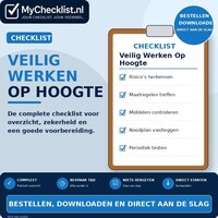 Checklist veilig werken op hoogte met uitgebreide stappen en controlepunten