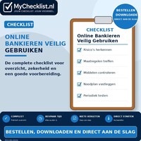 Checklist online bankieren veilig gebruiken met uitgebreide stappen en controlepunten