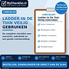 Checklist ladder in de tuin veilig gebruiken
