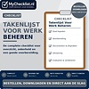 Checklist takenlijst voor werk beheren