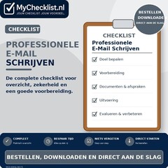 Checklist professionele e-mail schrijven