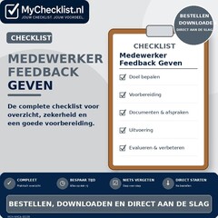 Checklist medewerker feedback geven