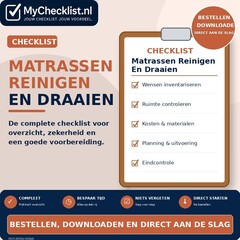 Checklist matrassen reinigen en draaien