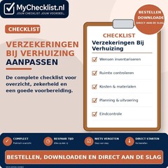 Checklist verzekeringen bij verhuizing aanpassen