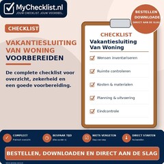 Checklist vakantiesluiting van woning voorbereiden