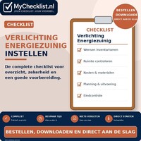 Checklist verlichting energiezuinig instellen met uitgebreide stappen en controlepunten
