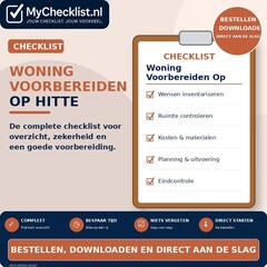 Checklist woning voorbereiden op hitte