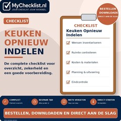 Checklist keuken opnieuw indelen