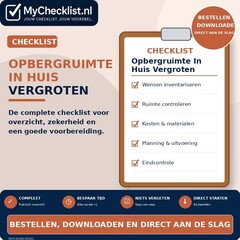 Checklist opbergruimte in huis vergroten
