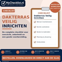 Checklist dakterras veilig inrichten met uitgebreide stappen en controlepunten