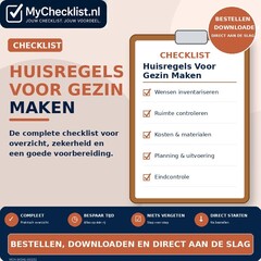 Checklist huisregels voor gezin maken