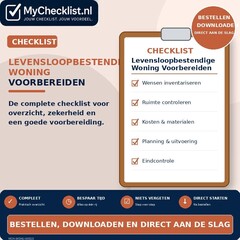 Checklist levensloopbestendige woning voorbereiden