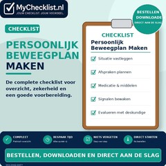 Checklist persoonlijk beweegplan maken