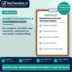 Checklist diabetescontrole voorbereiden